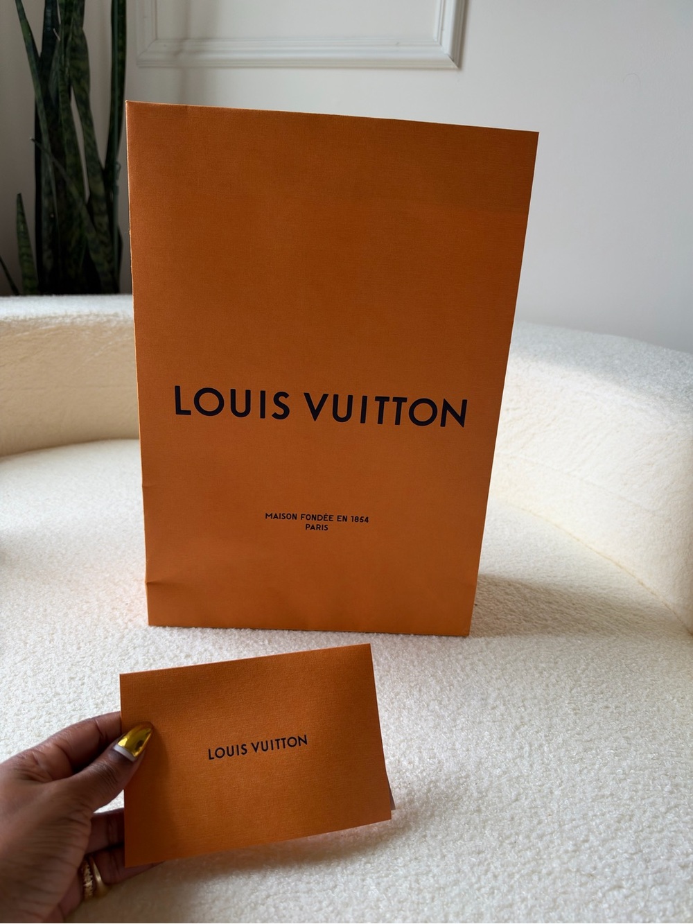 Louis Vuitton Gift Shopping Bag & Card